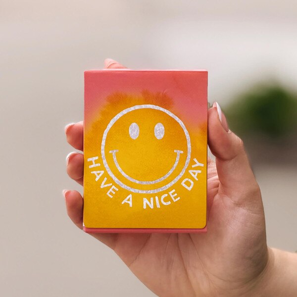 Nice Day Smiley Pocket Notebook front